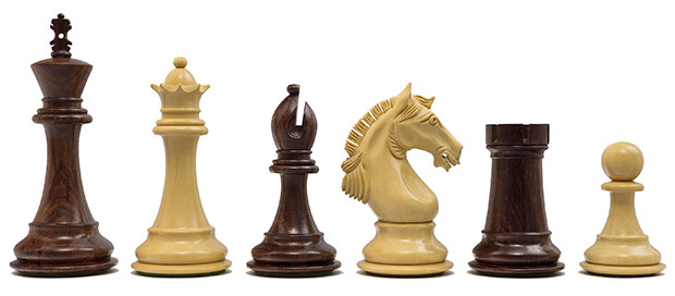 The Stretford Knight Rosewood Chessmen 4.25 inch