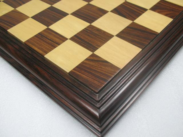 Luxury Moulding Steps Chess Board Rose Wood Box Wood - 21