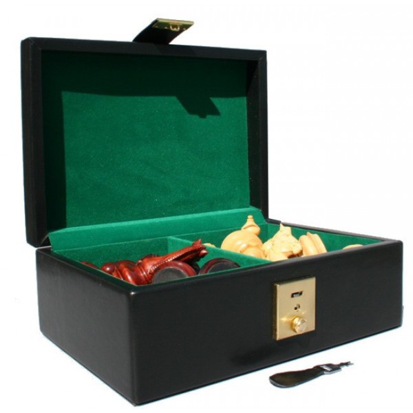 Storage Box with Leatherette Covering for  4