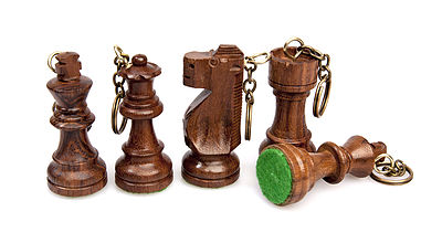 Wooden Chess KeyRings